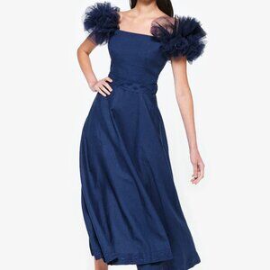 Fanm Mon Giamba Dress - Navy Blue - Medium